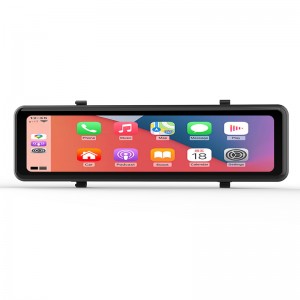 Factory hot sale 11Inch wireless Apple CarPlay Android Auto GPS Navigation rearview mirror DVR car black box